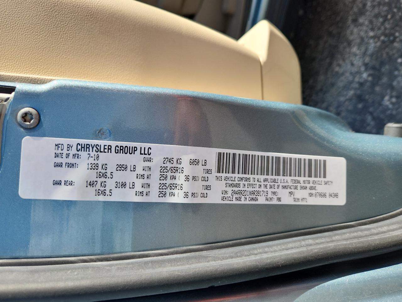 Chrysler Minivan Lx Image 2