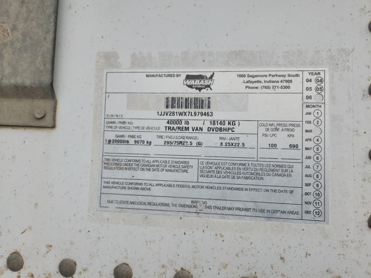 Wabash Dry Van Tr Image 7