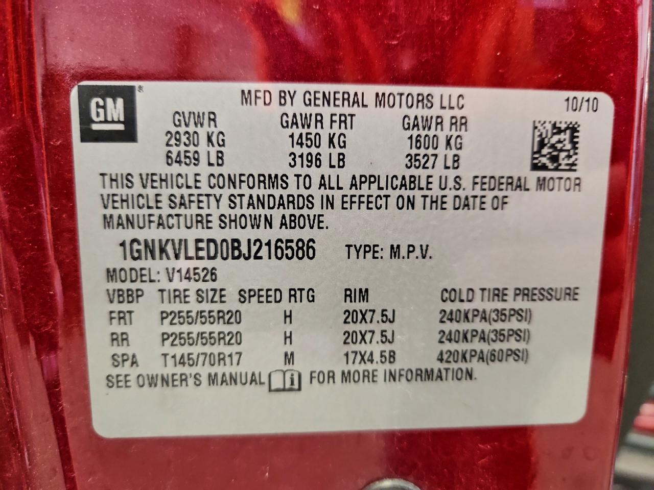 Chevrolet Traverse Ltz Image 5