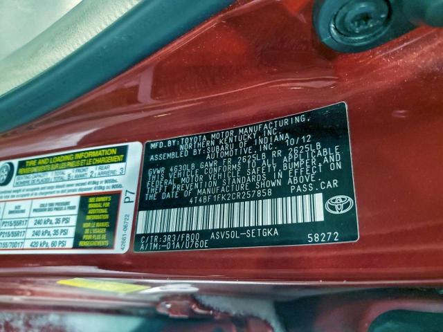 Toyota Camry Base Image 9